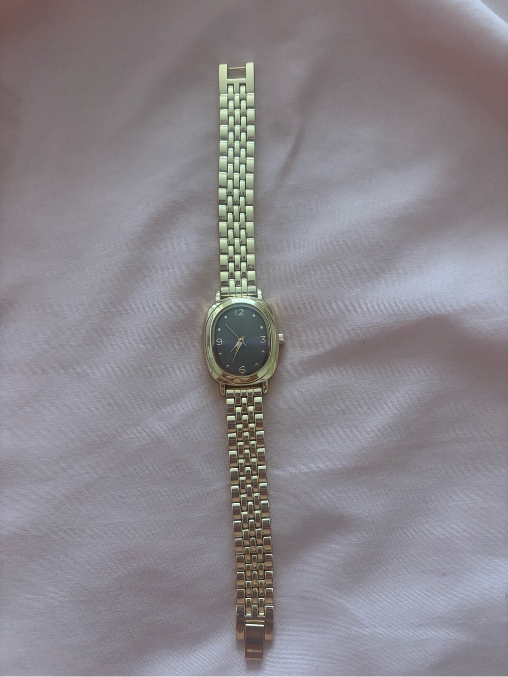Classic Gold-Tone Women's Bracelet Watch with Brown Dial
